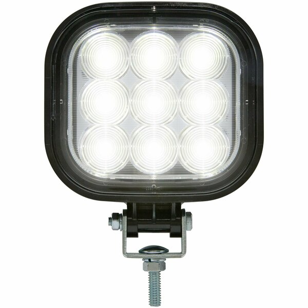 Optronics 9-Led Square Lightweight Work Light With Flood Beam; 324 Lumens TLL50FBP